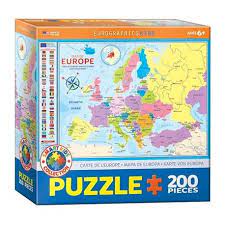 PUZZLE 200 PZAS. MAP OF EUROPE KIDS EUROGRAPHICS