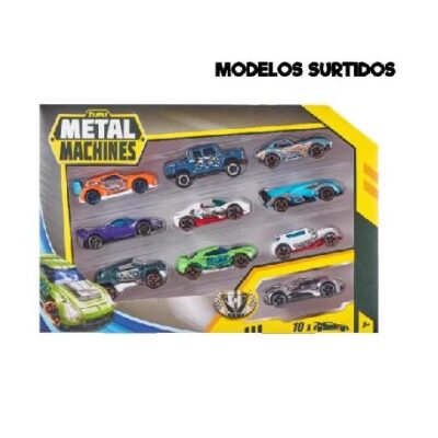 COCHES METAL MACHINES PACK 10